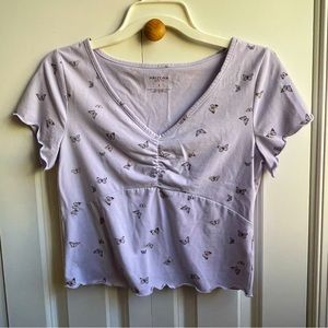 Arizona Jean Co. Cropped Butterfly Tee